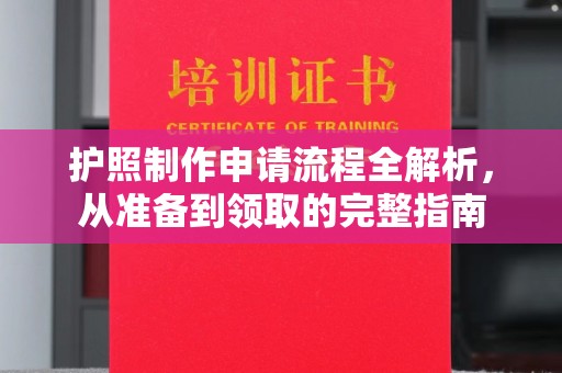 丰城护照制作申请流程全解析，从准备到领取的完整指南